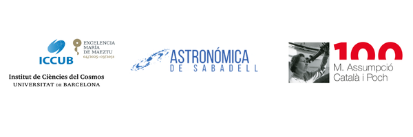 Logos ICCUB, Astronómica de Sabadell i Centenari d'Assumpció Català
