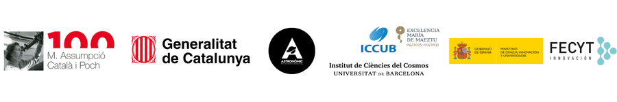 Logos Centenari Assumpció Català, Generalitat de Catalunya, Parc Astronòmic del Montsec, FECYT