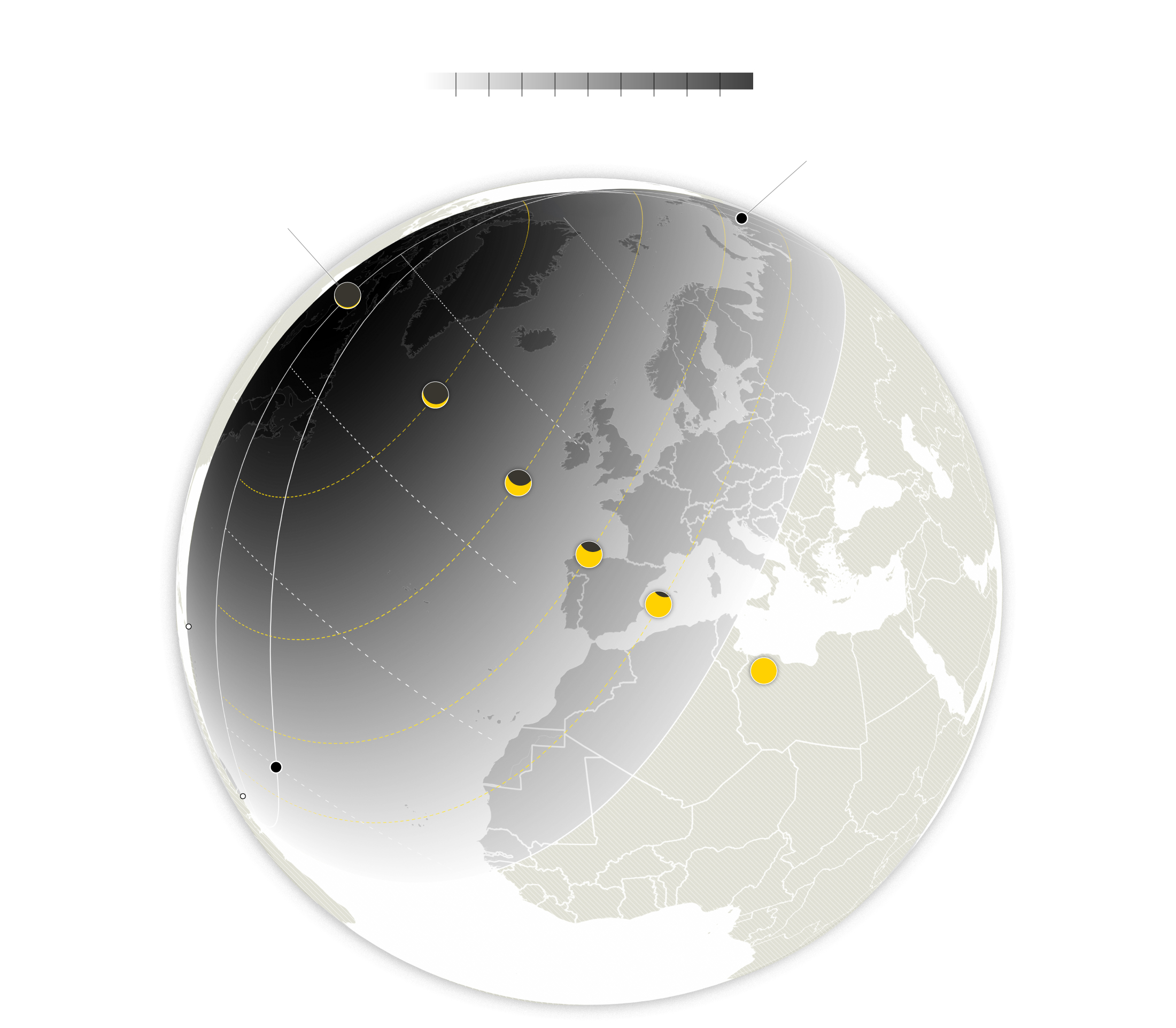 Visibilitat eclipsi 29 de març de 2025