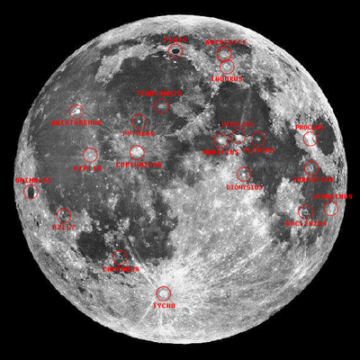 lluna i els seus craters