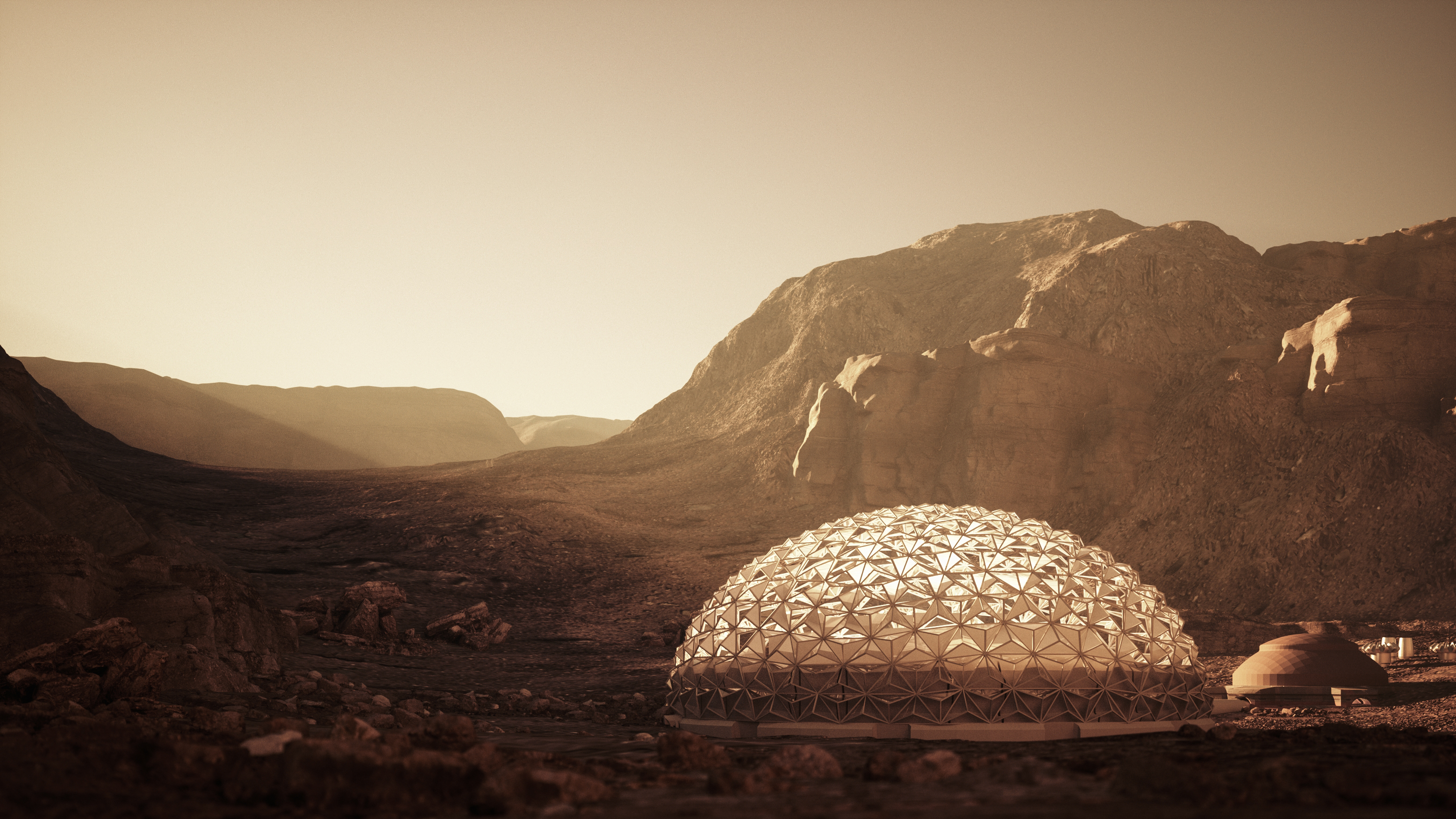 NÜWA, a new city on Mars