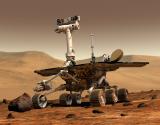 El robot de la NASA Mars Rover sobre la superfície de Mart