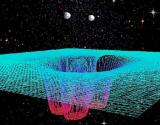 Gravitational wave form colliding black hole