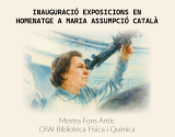 Inauguració de les exposicions dedicades a Maria Assumpció Català a la UB