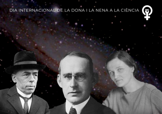 Cartell de la representació teatral “Diàleg sobre la naturalesa de l'Univers, amb la participació d'eminents astrònoms de l'època modernista”