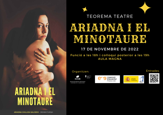 L’ICCUB us convida a l’obra de teatre “Ariadna i el Minotaure”